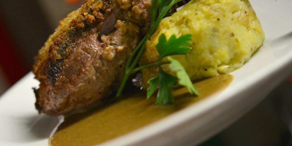 A locally sourced meat dish served at The Mermaid